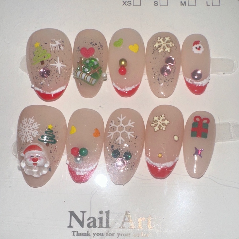 Festive Christmas Nail Art Set